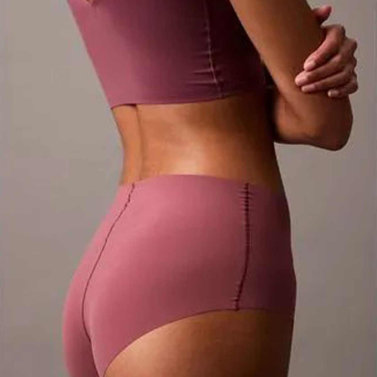 CALVIN KLEIN - Pantie Rosado Hipster Invisible De Cintura Alta Calvin Klein