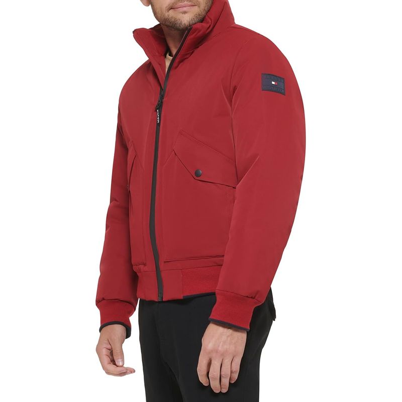 TOMMY HILFIGER - Rompe rojo viento bomber ligero Tommy Hilfiger
