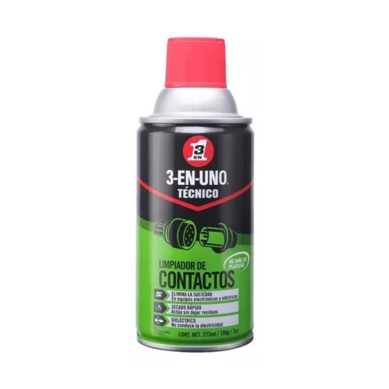 3 EN UNO - Limpiador de Contactos 3-En-Uno Técnico 273ml - 198g - 7oz