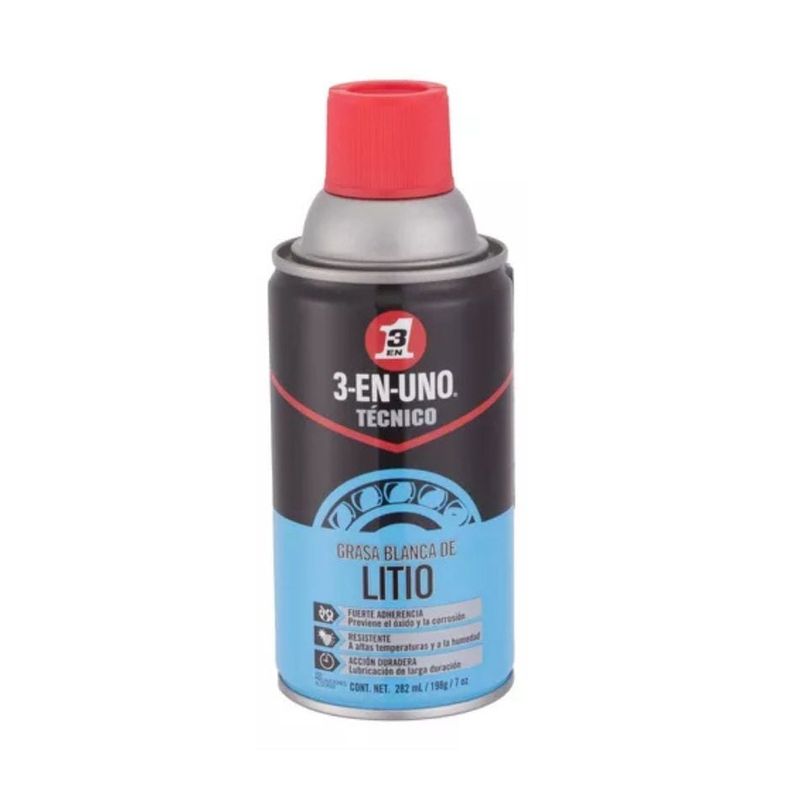 3 EN UNO - Grasa Blanca de Litio 3-En-Uno Técnico 282ml - 198g - 7oz