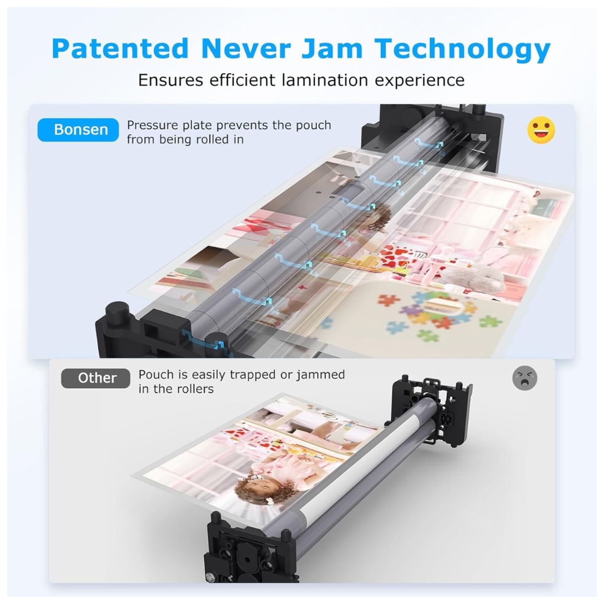 GEF - Plastificadora Laminadora Termica Frio Caliente Kit Inicial