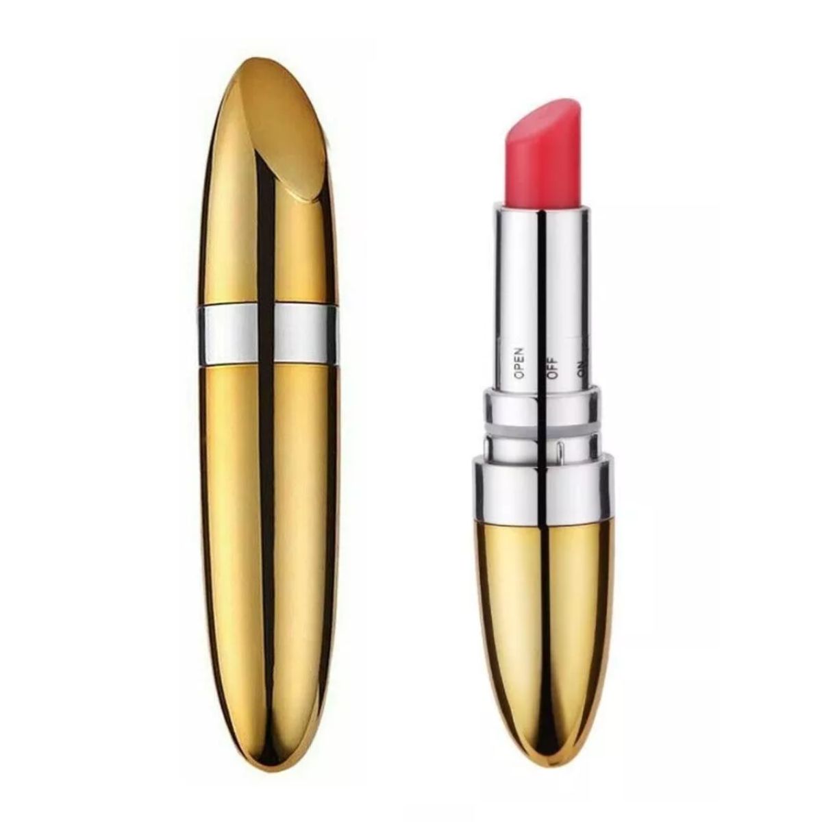 GENERICO - Vibrador Discreto Lipstick Vibe Dorado