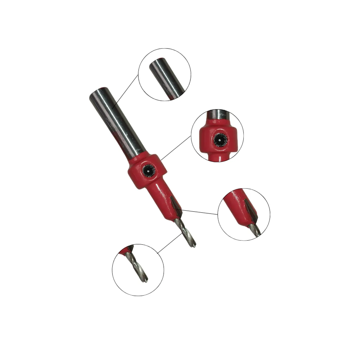 GENERICO - Broca Avellanador Madera 764 - 8mm Perfecta Para Tornillo