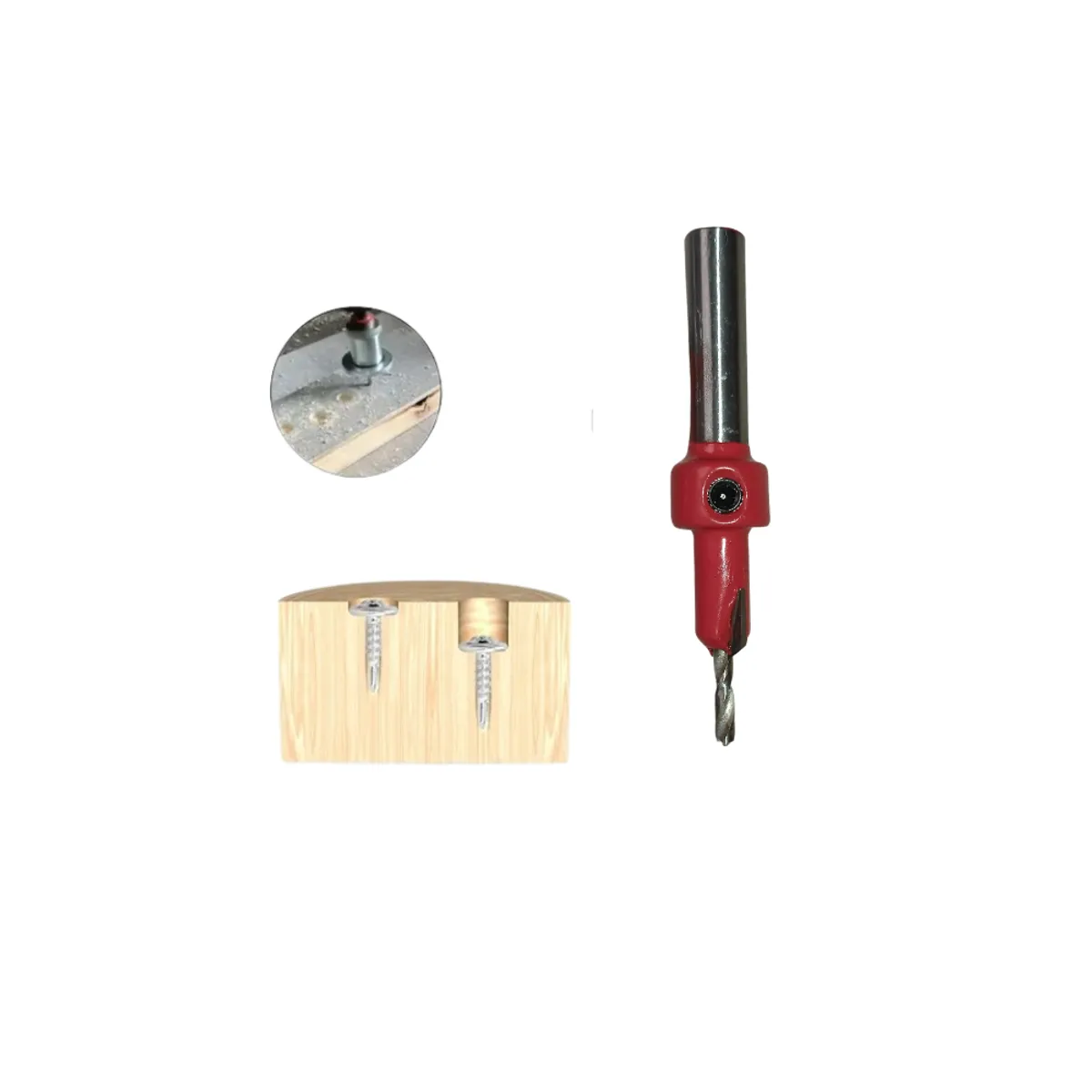 GENERICO - Broca Avellanador Madera 764 - 8mm Perfecta Para Tornillo