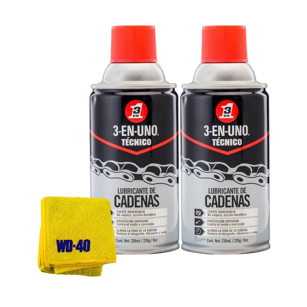 3 EN UNO - Lubricante Para Cadenas 3-en-uno 2x Und