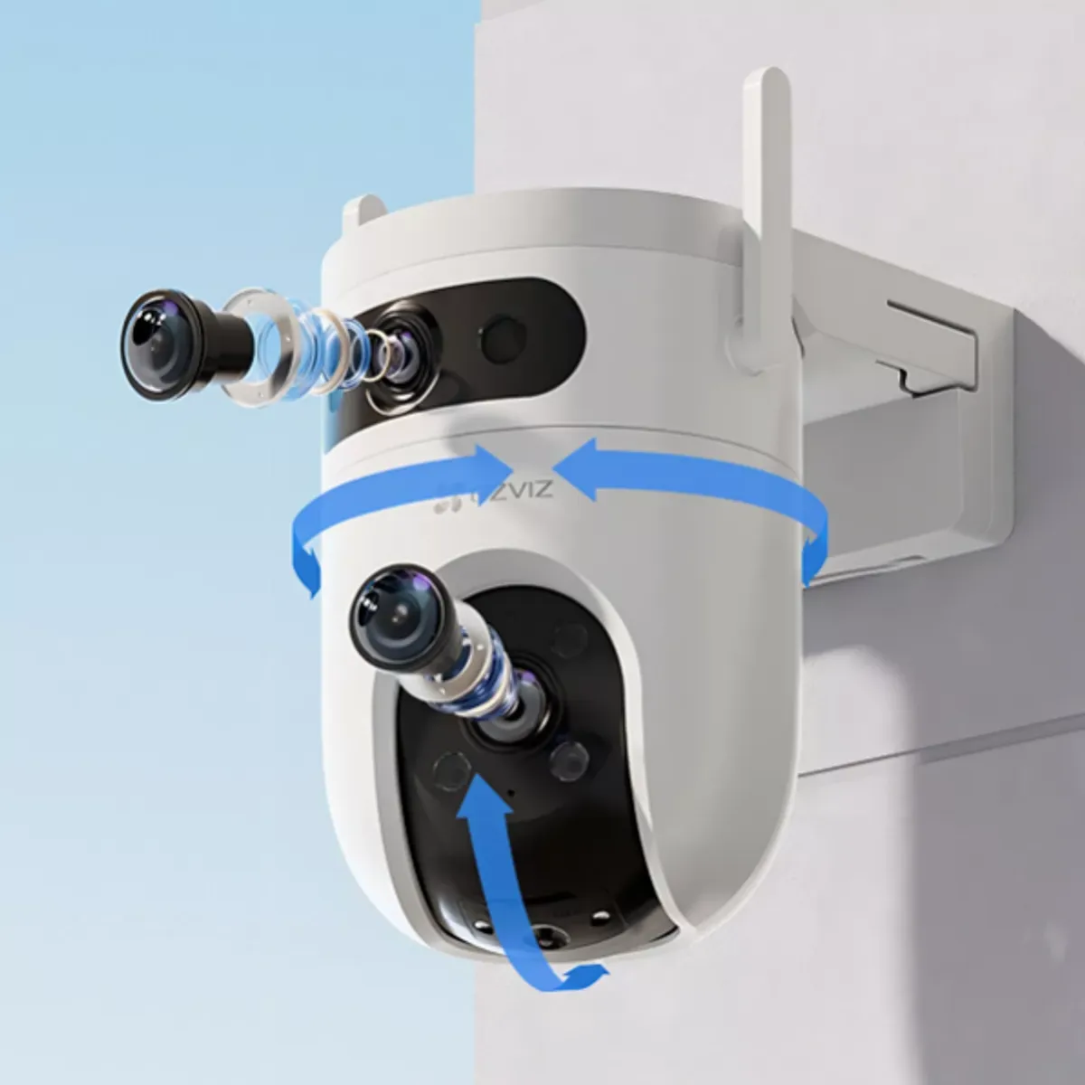 EZVIZ - Ezviz H9c Cs-h9c-r100-8h33wkfl Cámara Pt Dual Wifi Color Color Blanco