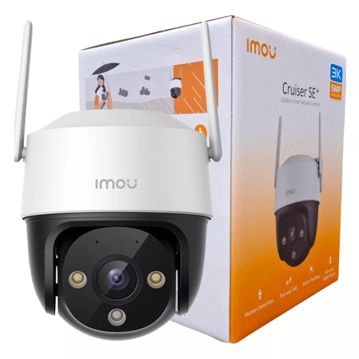 IMOU - Cámara De Seguridad Imou Cruiser Se+ 3k 5mp Mini Ptz 360°