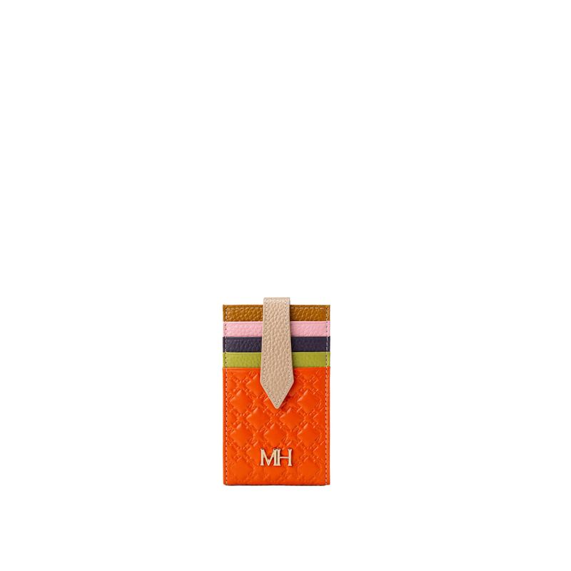 MARIO HERNANDEZ - Tarjetero Vertical Salma Naranja Multicolor Sarah