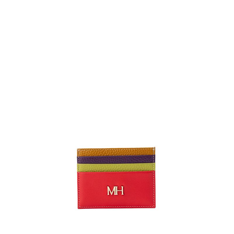 MARIO HERNANDEZ - Tarjetero Extraplano Susana Rojo Multicolor Sarah