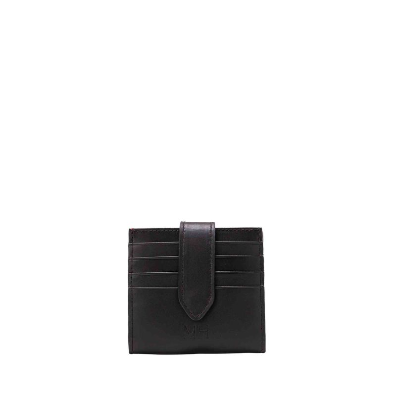 MARIO HERNANDEZ - Tarjetero Broche 18 Tarjetas Negro Chili Esencial