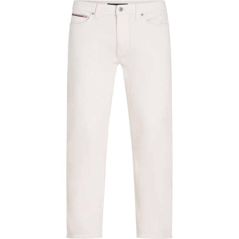 TOMMY HILFIGER - Pantalón blanco denton de corte recto Tommy Hilfiger