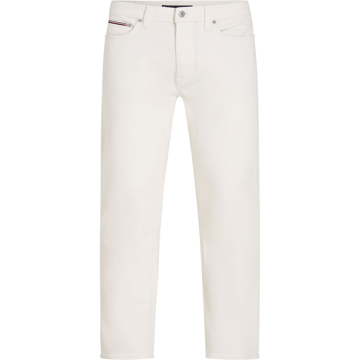 TOMMY HILFIGER - Pantalón blanco denton de corte recto Tommy Hilfiger