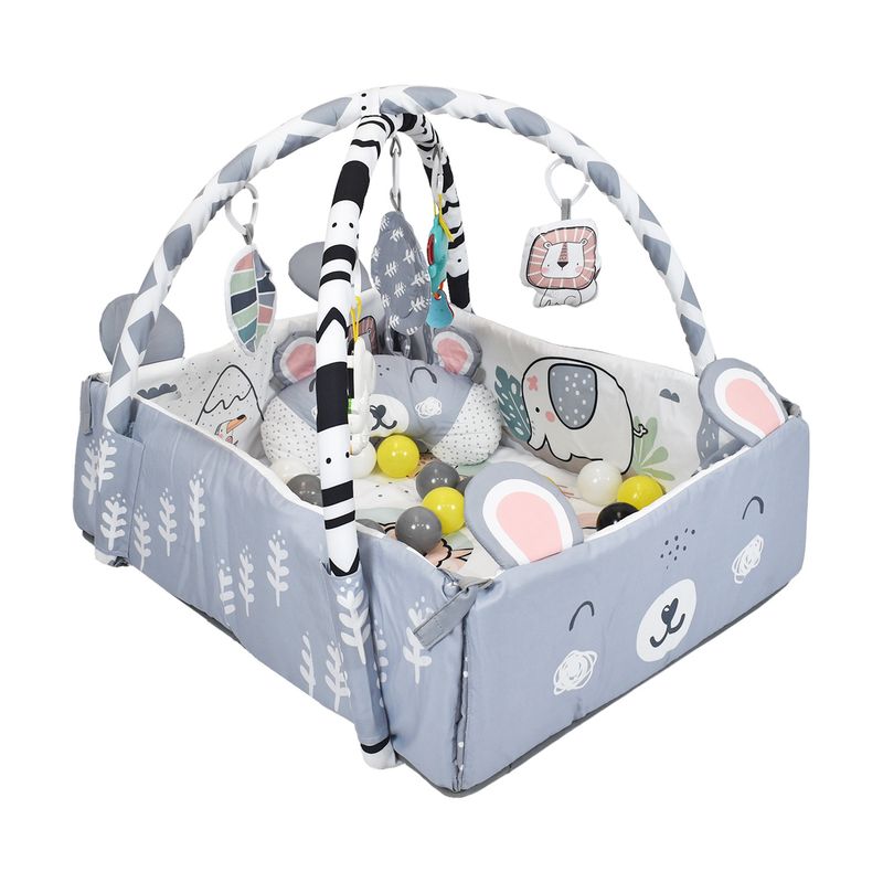 PREMIUM BABY - Gimnasio Actividades Con Pelotas Gris Premium Baby PB-302MN