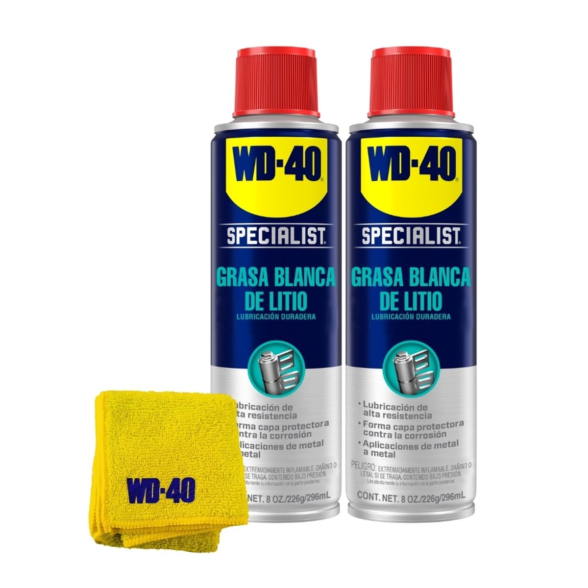 WD 40 SPECIALIST - Grasa Blanca De Litio Wd Specialist 8 Oz X2 Unid