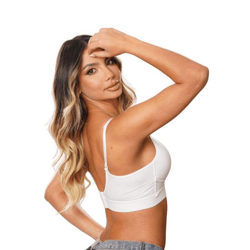 NUBY LINGERIE - BRALETTE CON COPA TRIANGULAR SIN ARO EN LYCRA REF BR3229
