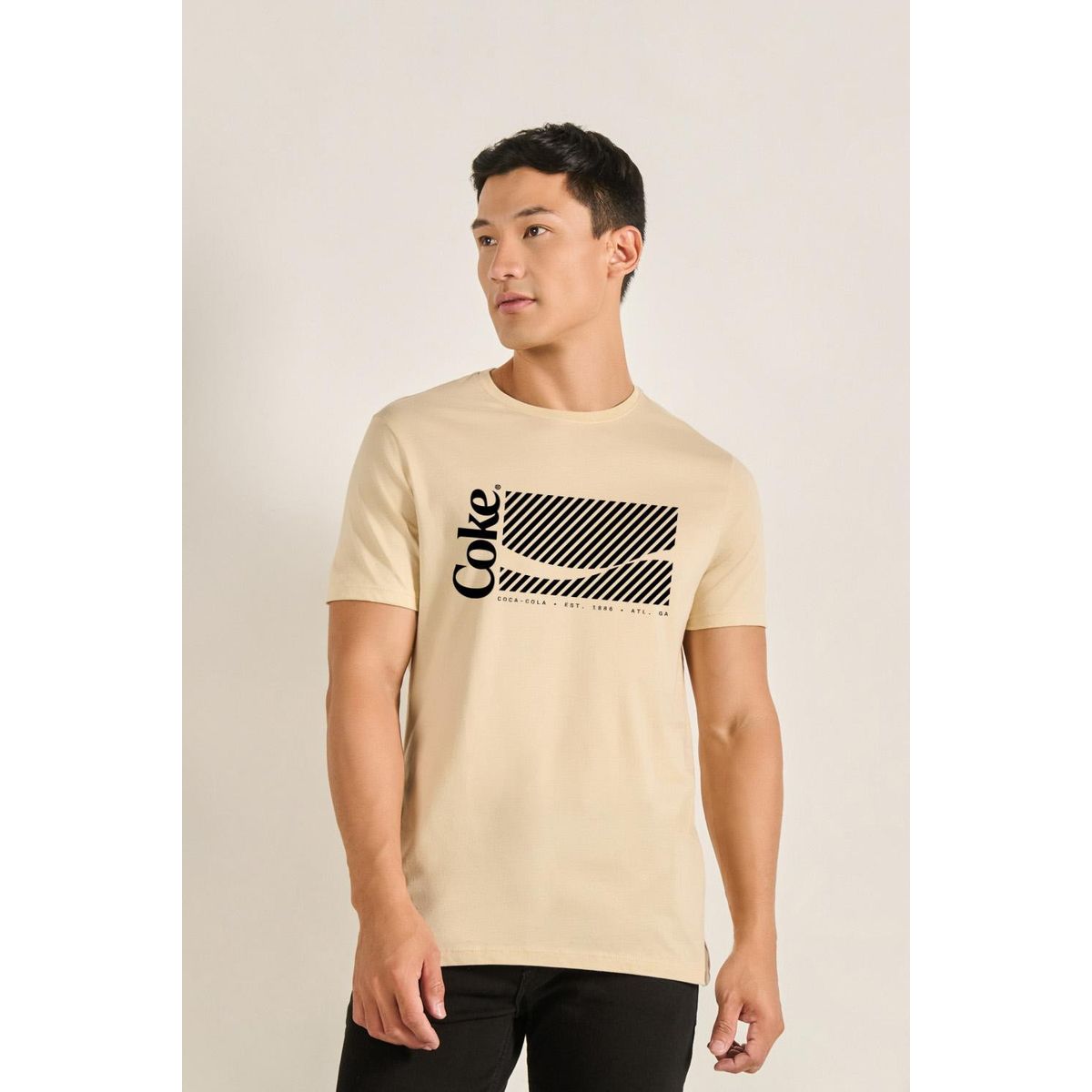 KOAJ - KOAJ Camiseta manga corta con estampado de Coca  Cola HOMBRE