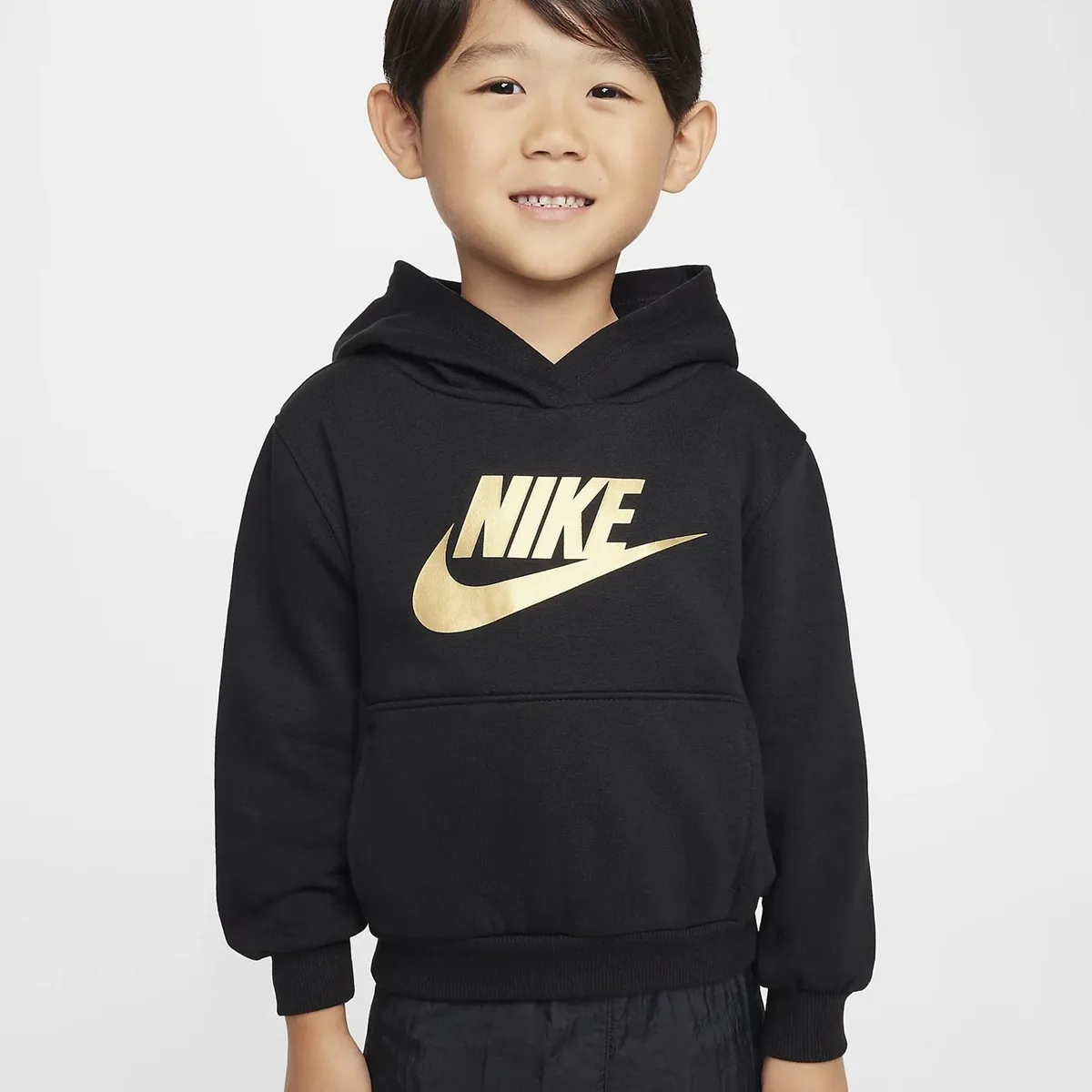 NIKE - BUZO CON CAPOTA NIKE NIÑO SPORTWEAR CLUB FLEECE 76L094-G0G 2 A 4 AÑOS