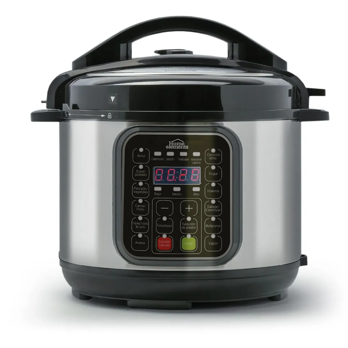 HOME ELEMENTS - Olla A Presion Electrica Multifuncional 12 Funciones En