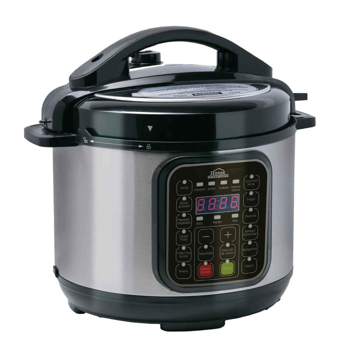 HOME ELEMENTS - Olla A Presion Electrica Multifuncional 12 Funciones En