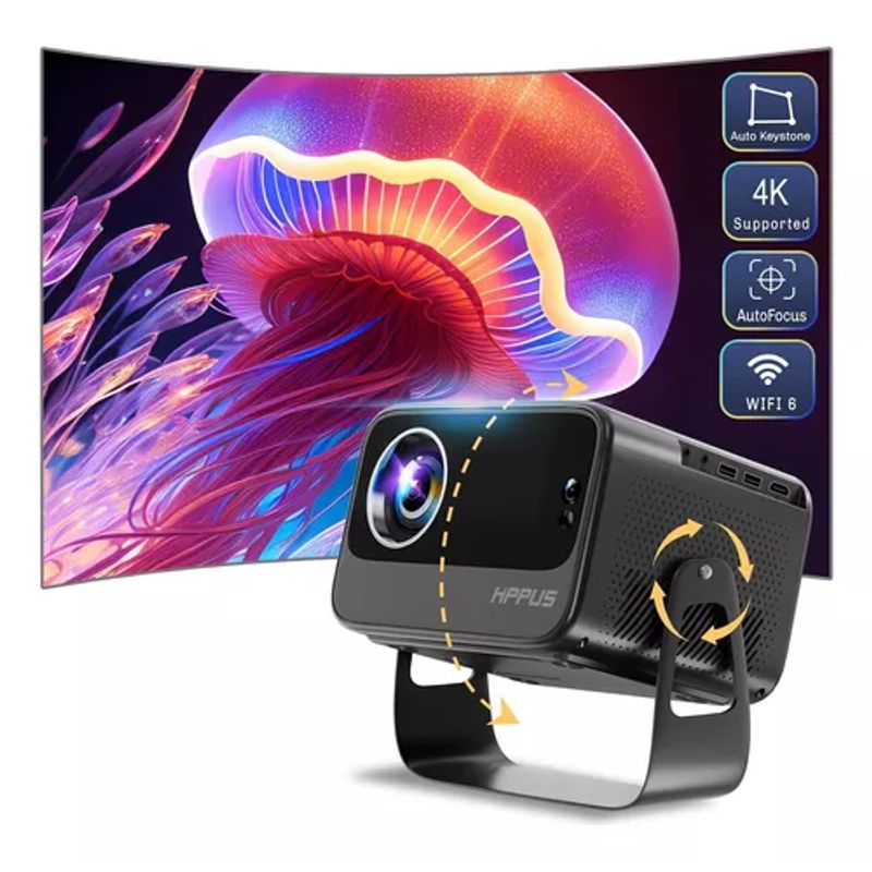 GENERICO - Proyector Inteligente HIPPUS Auto Smart Keystone 4K con Wifi 6