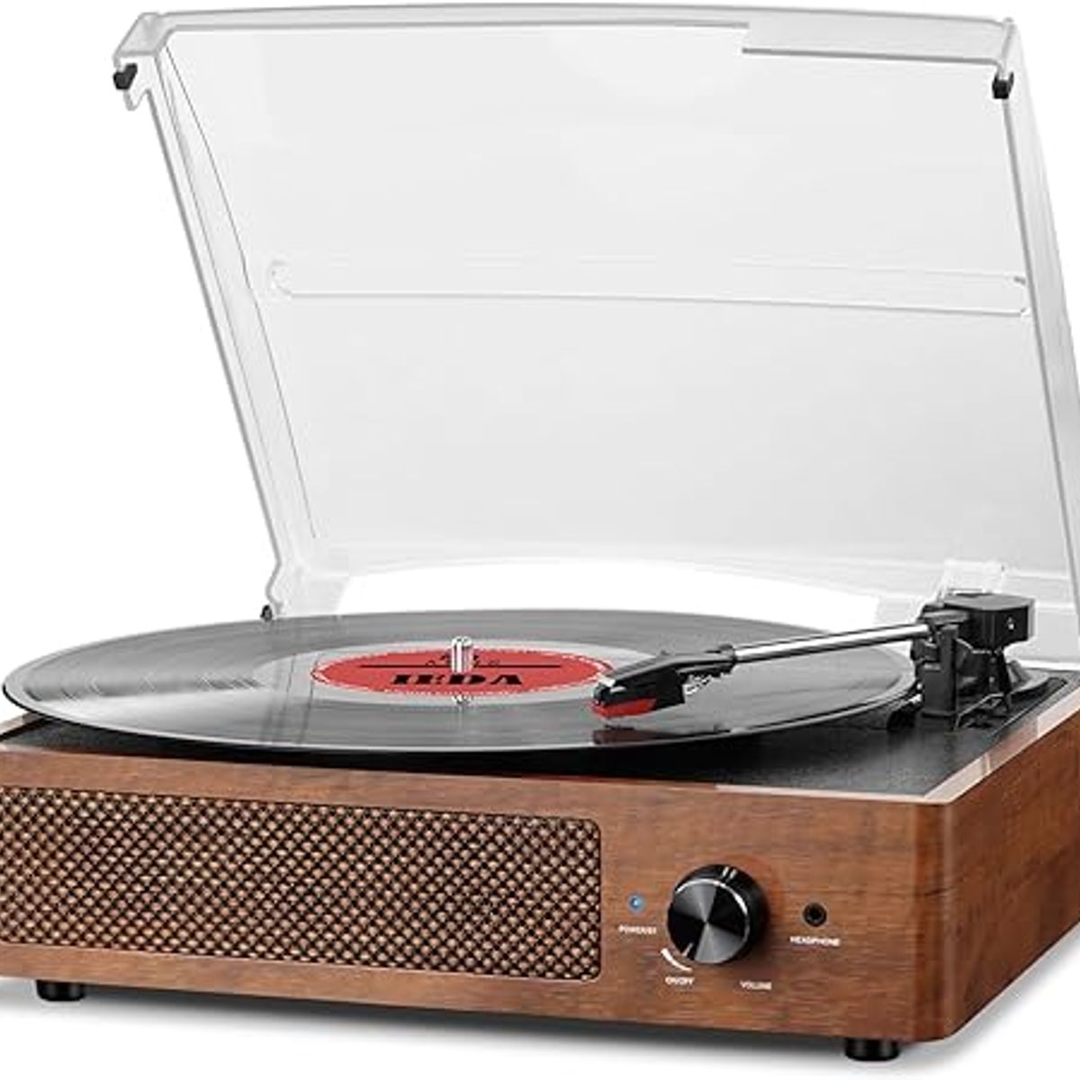 GENERICO - Tocadiscos de Vinilo Vintage Con Altavoces 3 Velocidades y Bluetooth