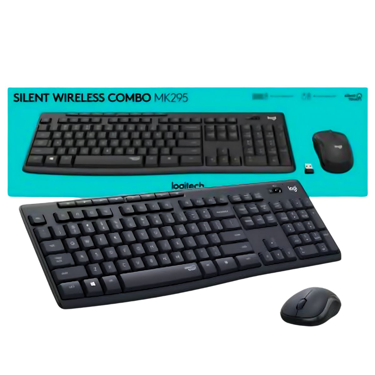 LOGITECH - COMBO TECLADO Y MOUSE LOGITECH MK295 WIRELESS NEGRO