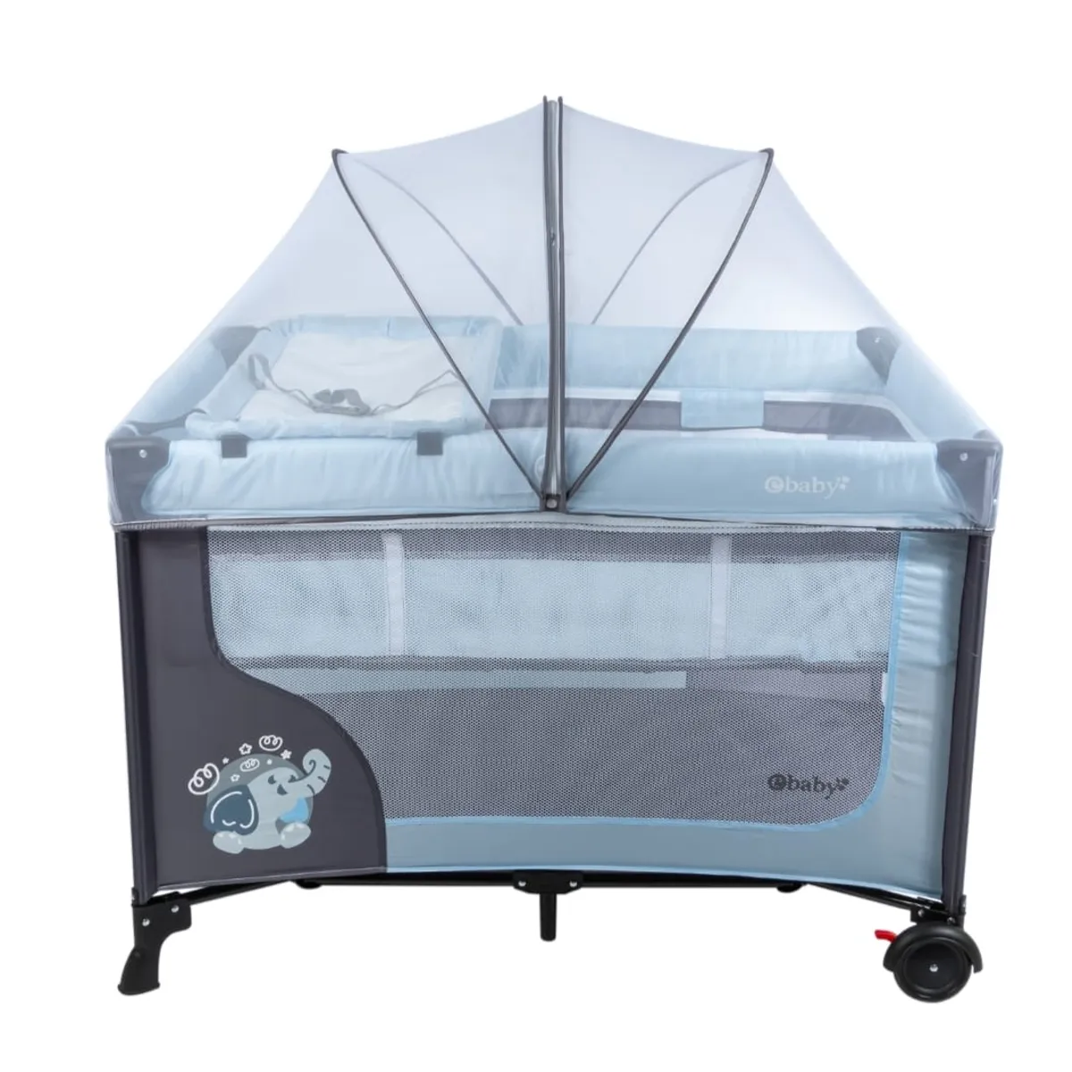 GENERICO - Corral Para Bebe Cambiador Toldillo Fácil Plegado Tunelgateo