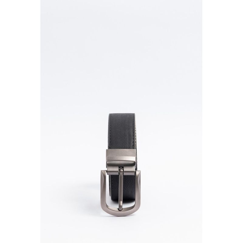 KOAJ - KOAJ Cinturón masculino, negro reversible Hombre