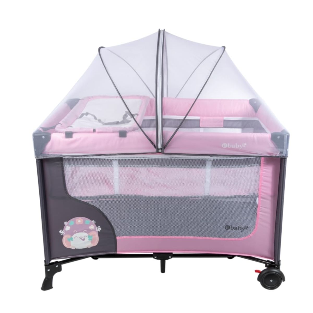 GENERICO - Corral Para Bebe Cambiador Toldillo Fácil Plegado Tunelgateo