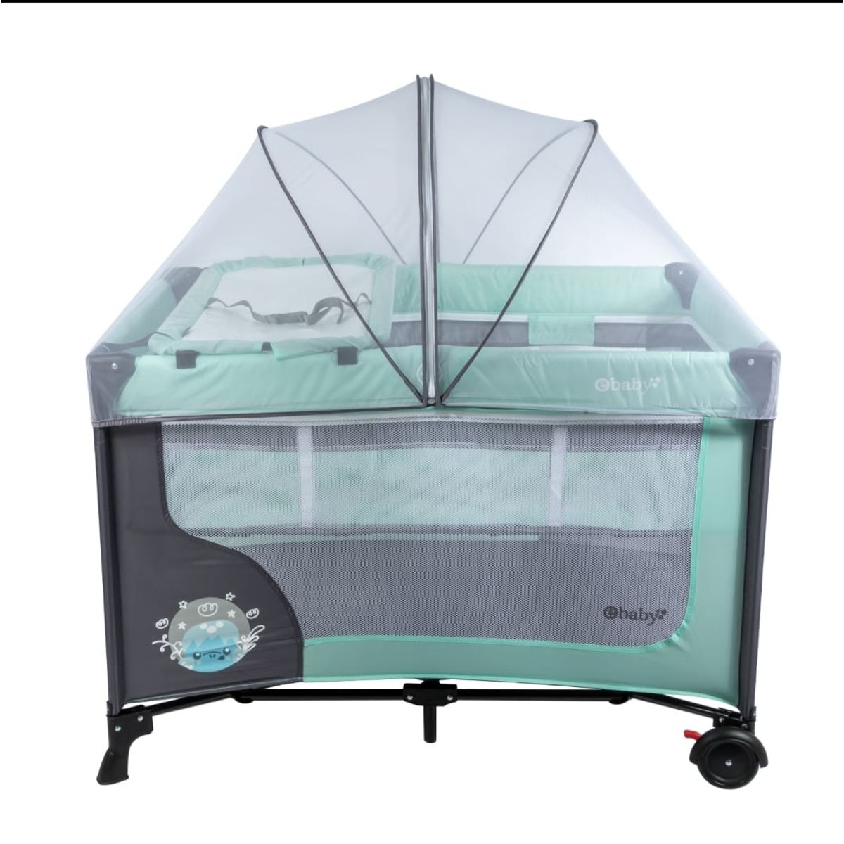 GENERICO - Corral Para Bebe Cambiador Toldillo Fácil Plegado Tunelgateo