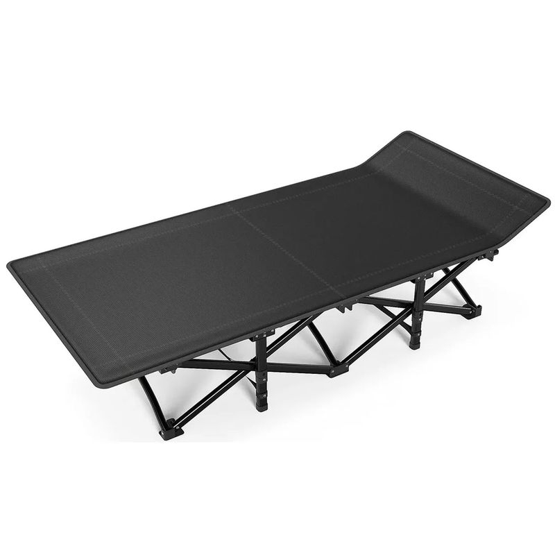 ONE PIXEL - Cama Plegable Ligera Portátil Interior Y Camping Negro
