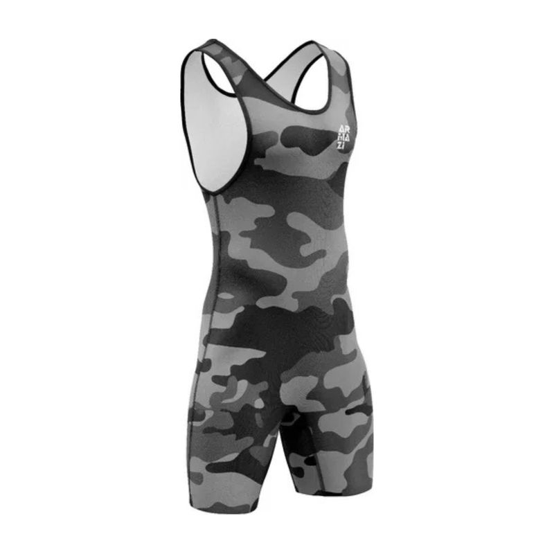 ARMAZI SPORT - TRUSA HALTEROFILIA - LEVANTAMIENTO DE PESAS CAMUFLADO GRIS