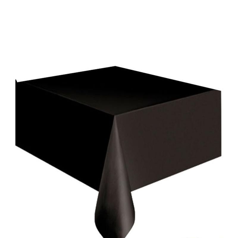 GENERICO - Mantel color negro plastico tipo tela
