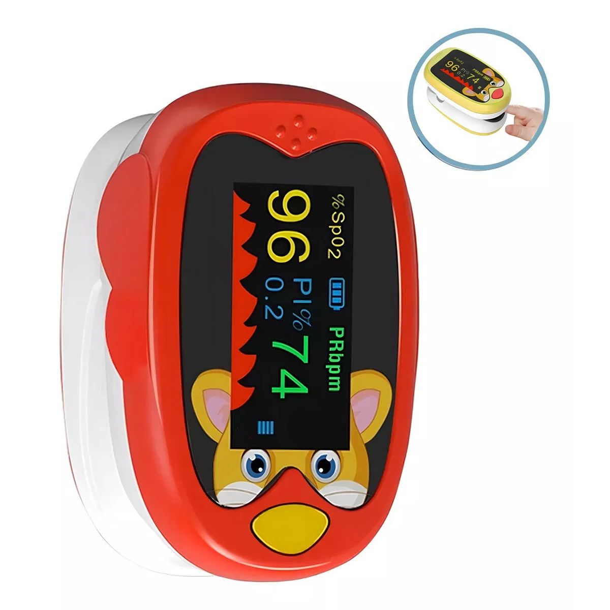 GENERICO - Pulso Oxímetro Pediatrico Niños Recargable Infantil + Correa