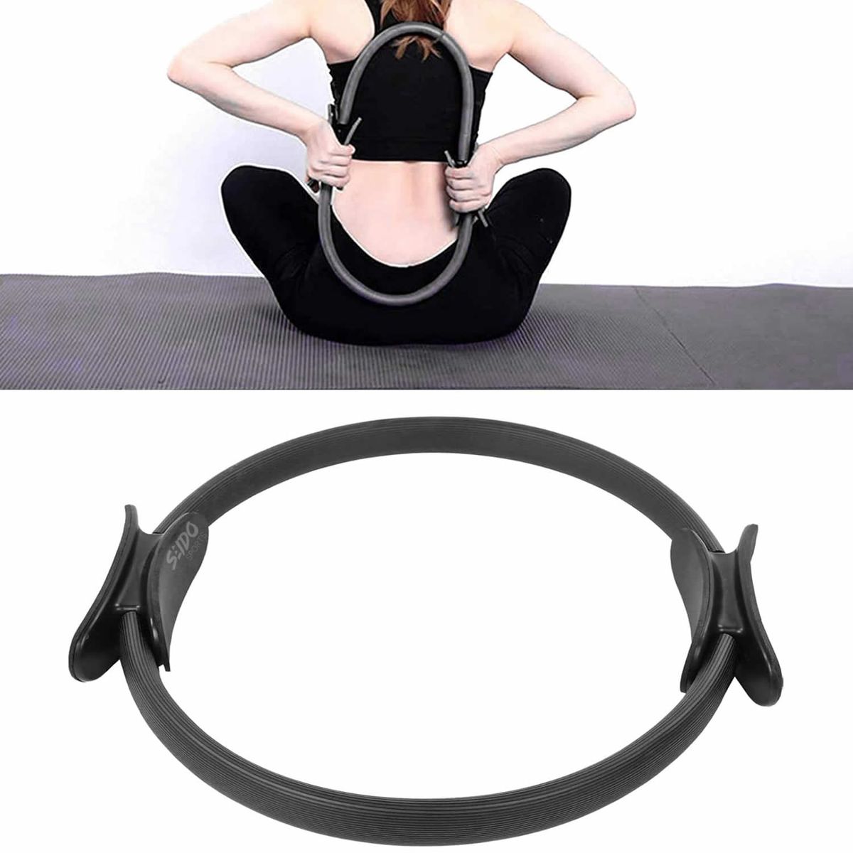 GENERICO - Anillo Yoga Aro Pilates Ejercicio Resistencia Brazos Piernas