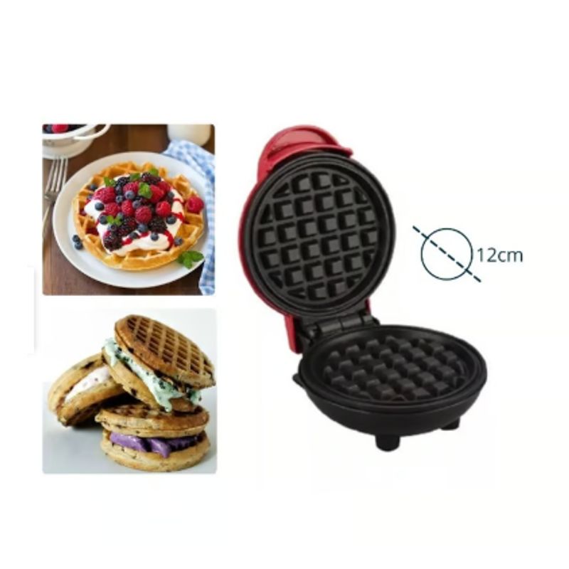 GENERICO - Mini Waflera Rápida y Eficiente para Disfrutar de Waffles Frescos