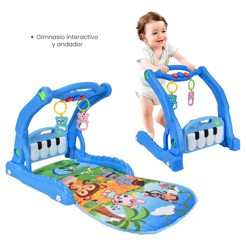MAMI LOVE - Gimnasio Interactivo 3 en 1 Mami Love Azul MM2347