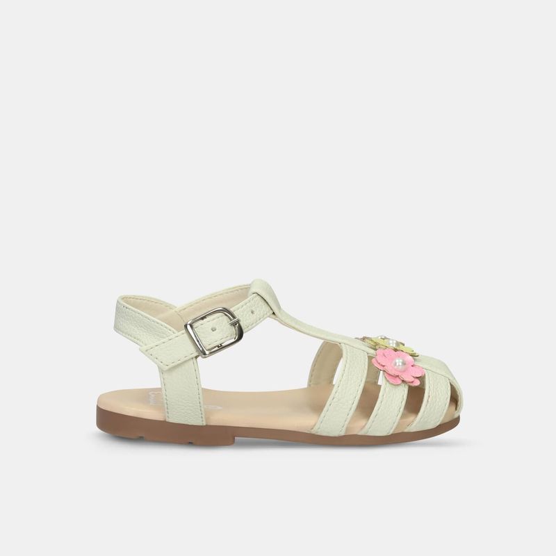 BUBBLE GUMMERS - Sandalias Bebé Para Niña Bubblegummers Blanco Sherlyn