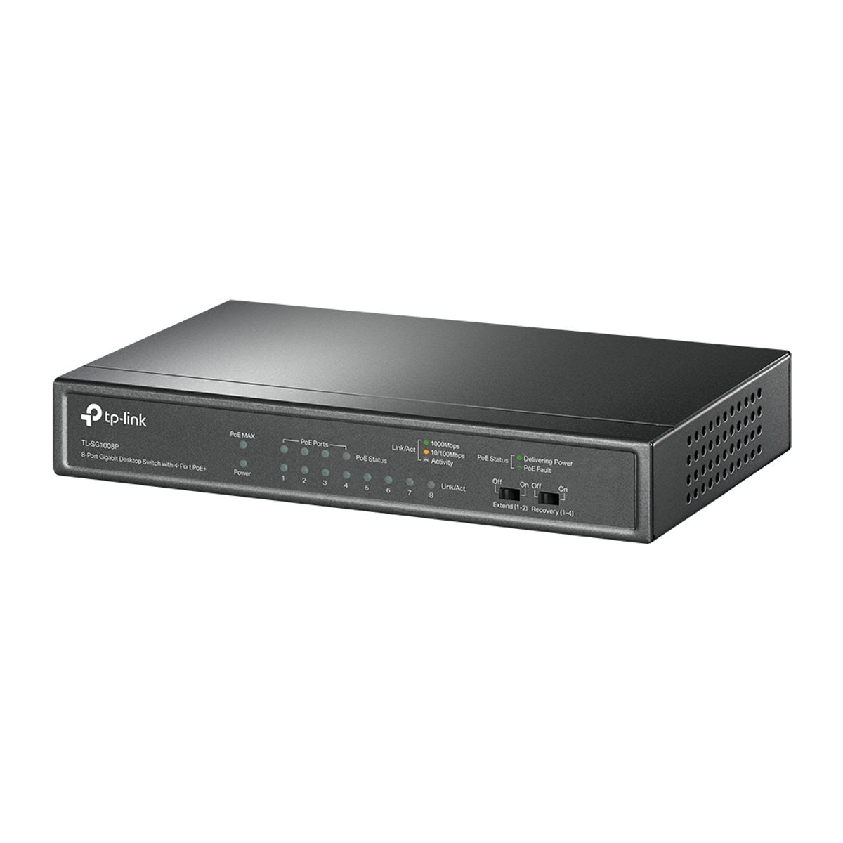 TP LINK - SWITCH TP-LINK TL-SG1008P 4 PUERTOS CON POE 8 PUERTOS 10/100/1000