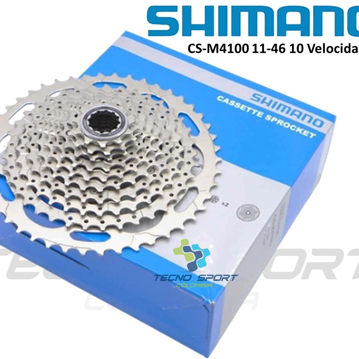 SHIMANO - Pacha Shimano Deore Cassette M4100 10 Velocidades 11-46 Mtb