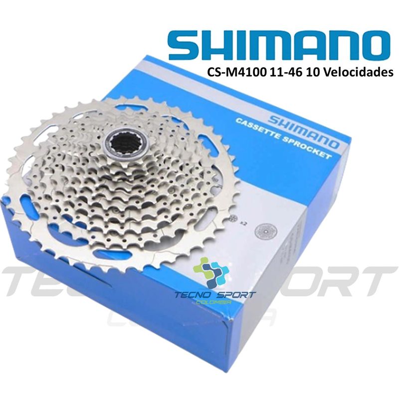 SHIMANO - Pacha Shimano Deore Cassette M4100 10 Velocidades 11-46 Mtb