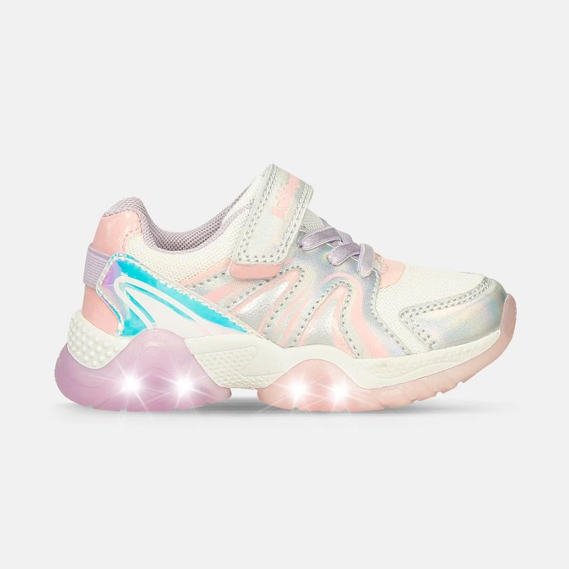 BUBBLE GUMMERS - Tenis Infantil Con Luces Para Niña Bubblegummers Steph