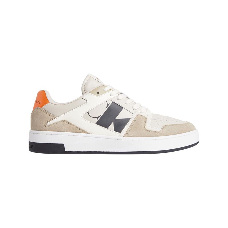 CALVIN KLEIN - Tenis beige de ante Calvin Klein
