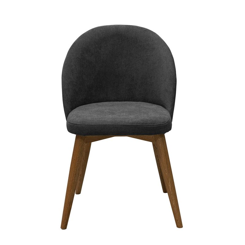 ELITE LIVING - SILLA DE COMEDOR SET X 2 NOVA NATURAL MICROFIBRA HUMO