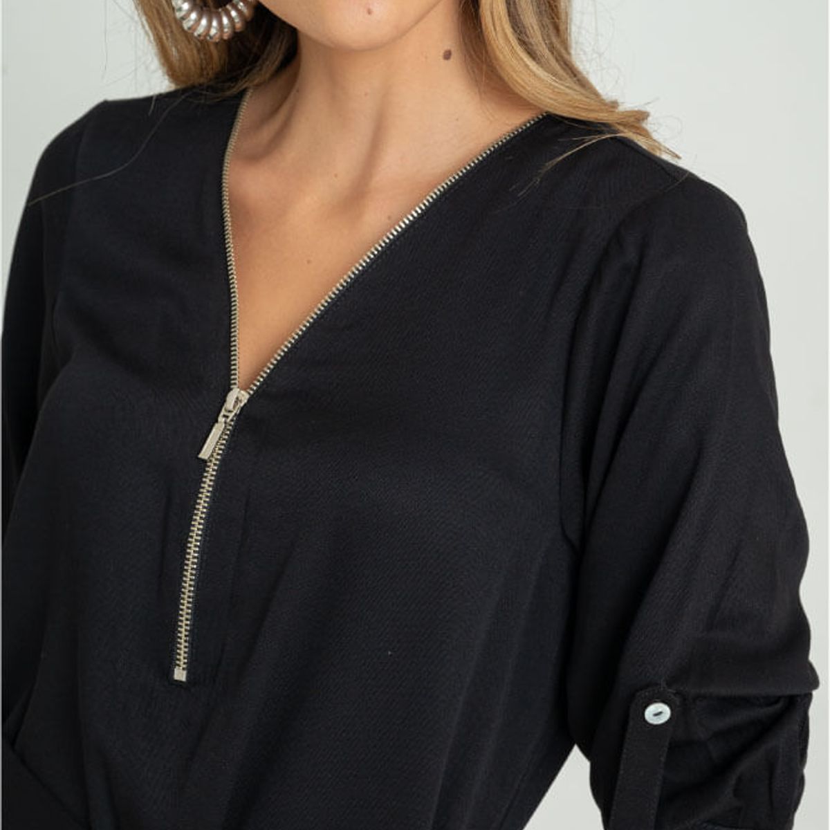 RAGGED - Vestido corto francheska Negro Ragged