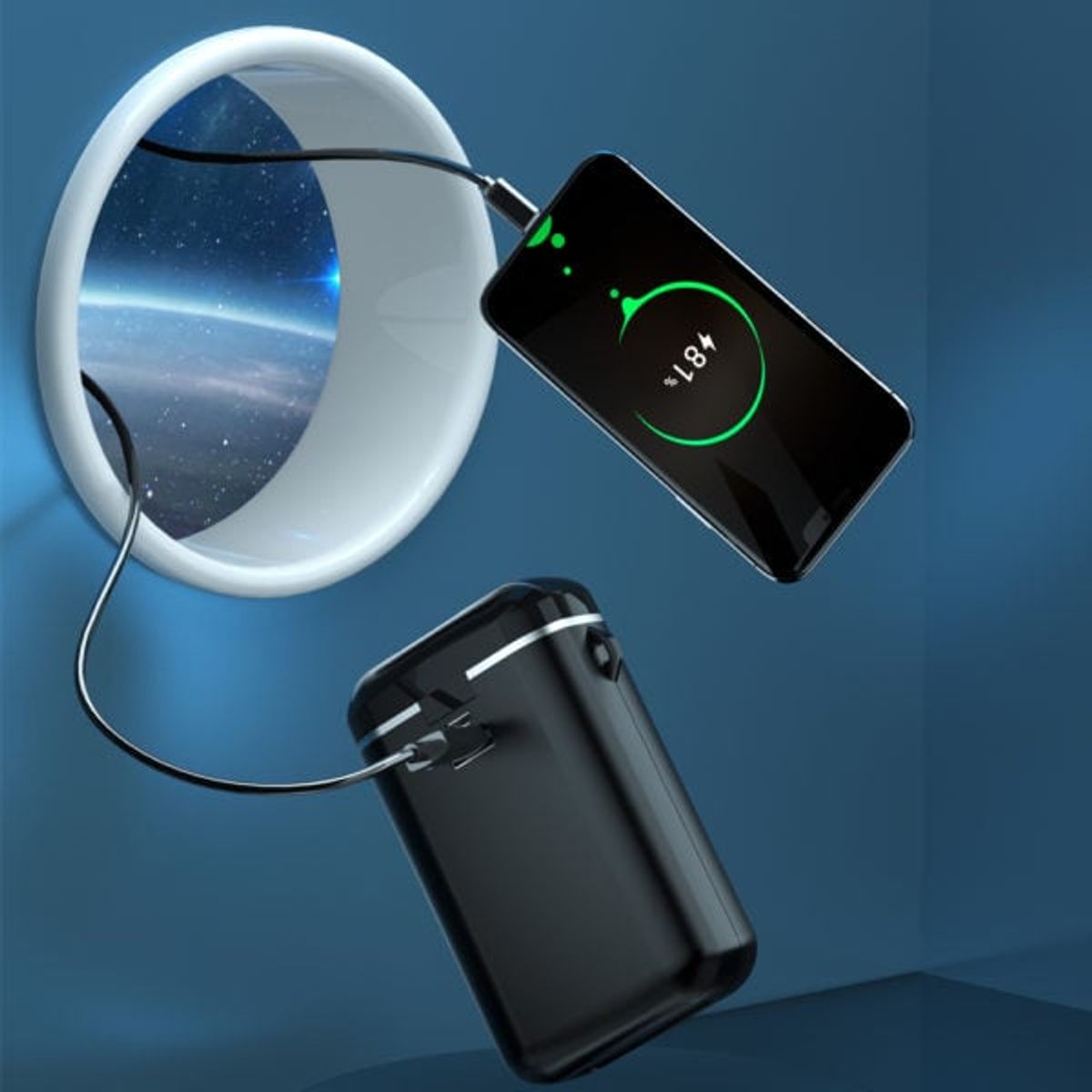 GENERICO - Audifonos In-ear Bluetooth 5.1 M6 Power Bank 4 en 1