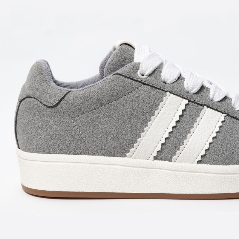 GENERICO - Tenis Mujer Cuero Gris Millenials Sienna