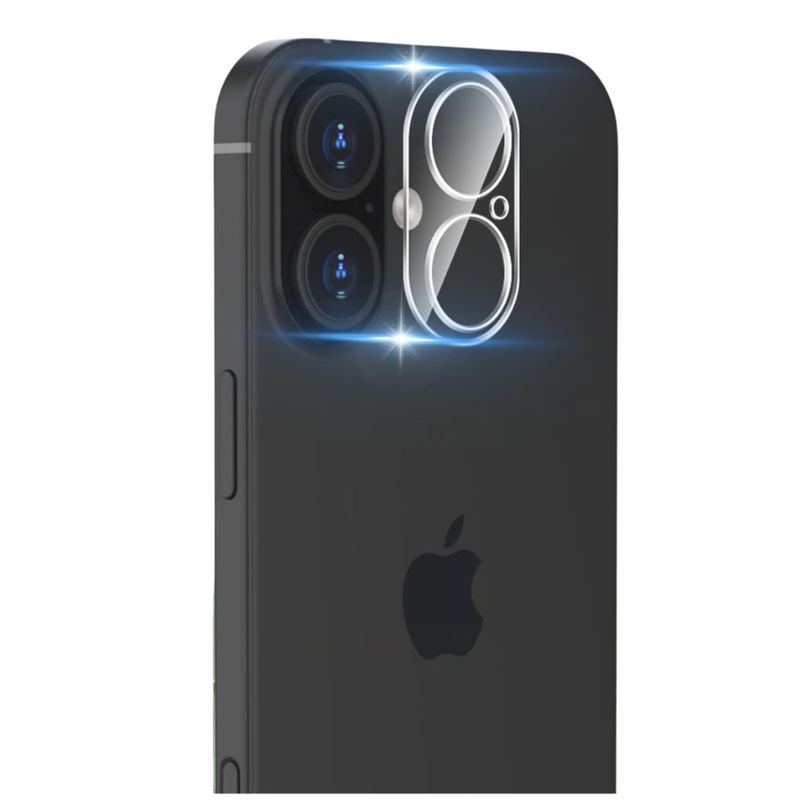 GENERICO - Vidrio templado cámara lente completo para iPhone 16 Plus