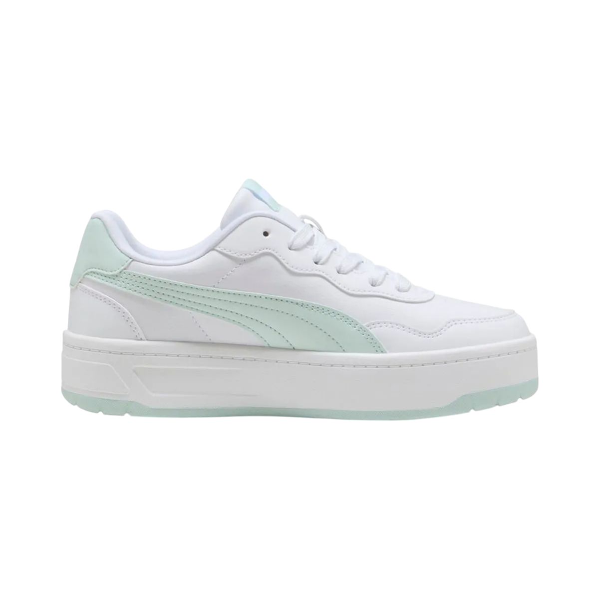 PUMA - Tenis Puma Court Lally Skye Wns Mujer-Blanco/Verde