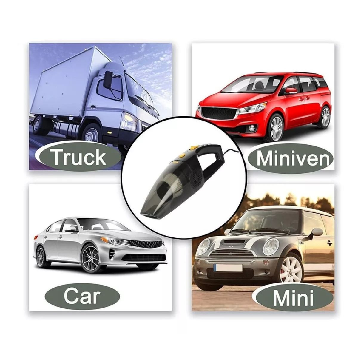 GENERICO - Aspiradora para carro 120w Alta Potencia